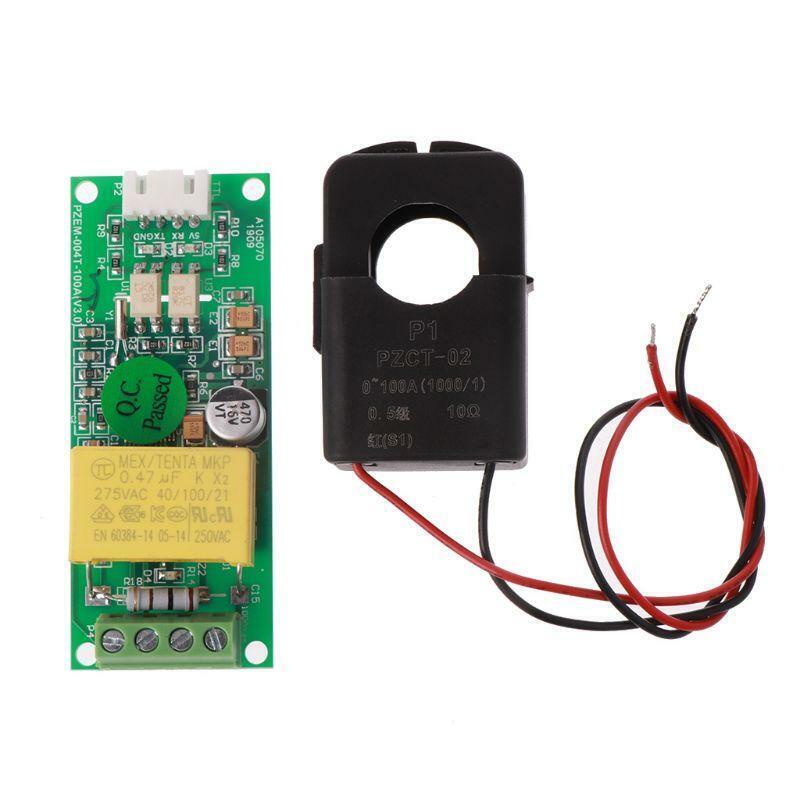 PZEM-004T Electric Monitoring Test Module 80~260V AC with a Current Transformer