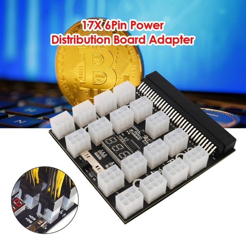 for Ethereum ETH BTC 64pin to 17x6pin Power Distribution Board Adapter