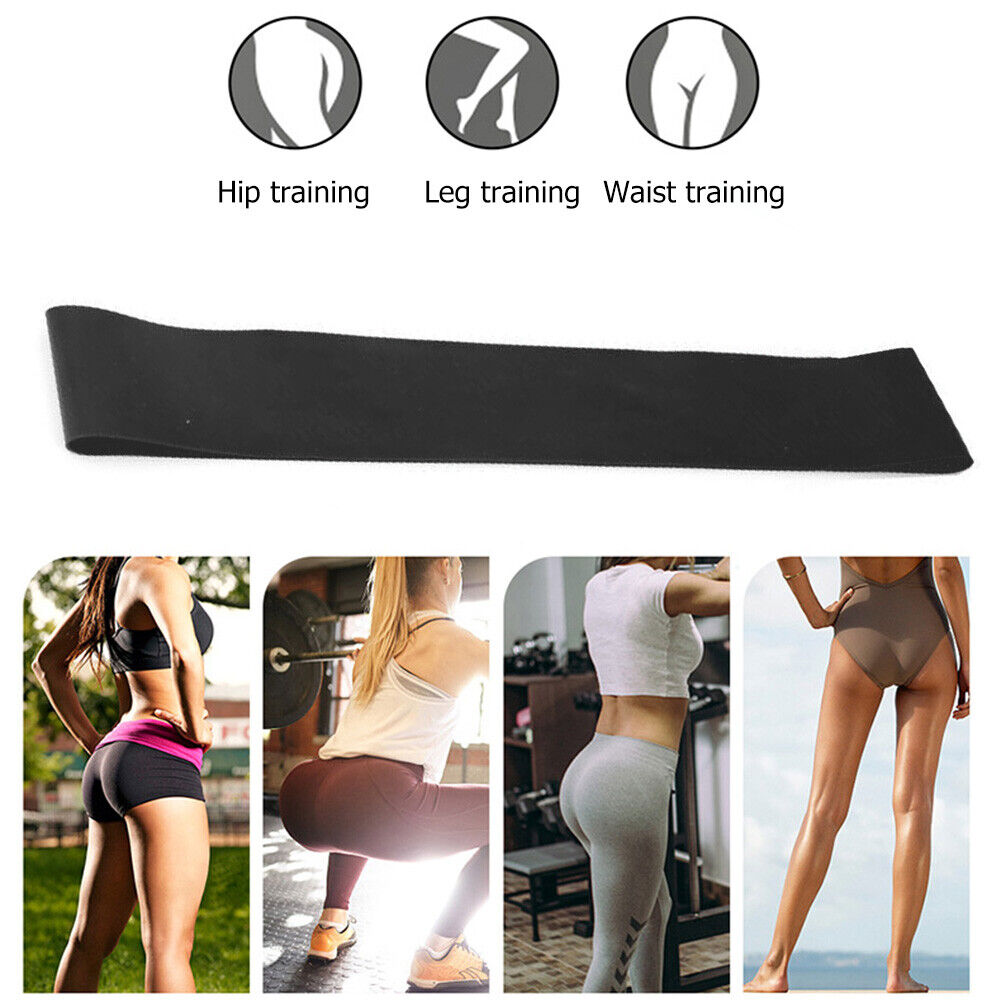Sports Resistance Rubber Band Yoga Gym Fitness Training Pull Rope (Black)