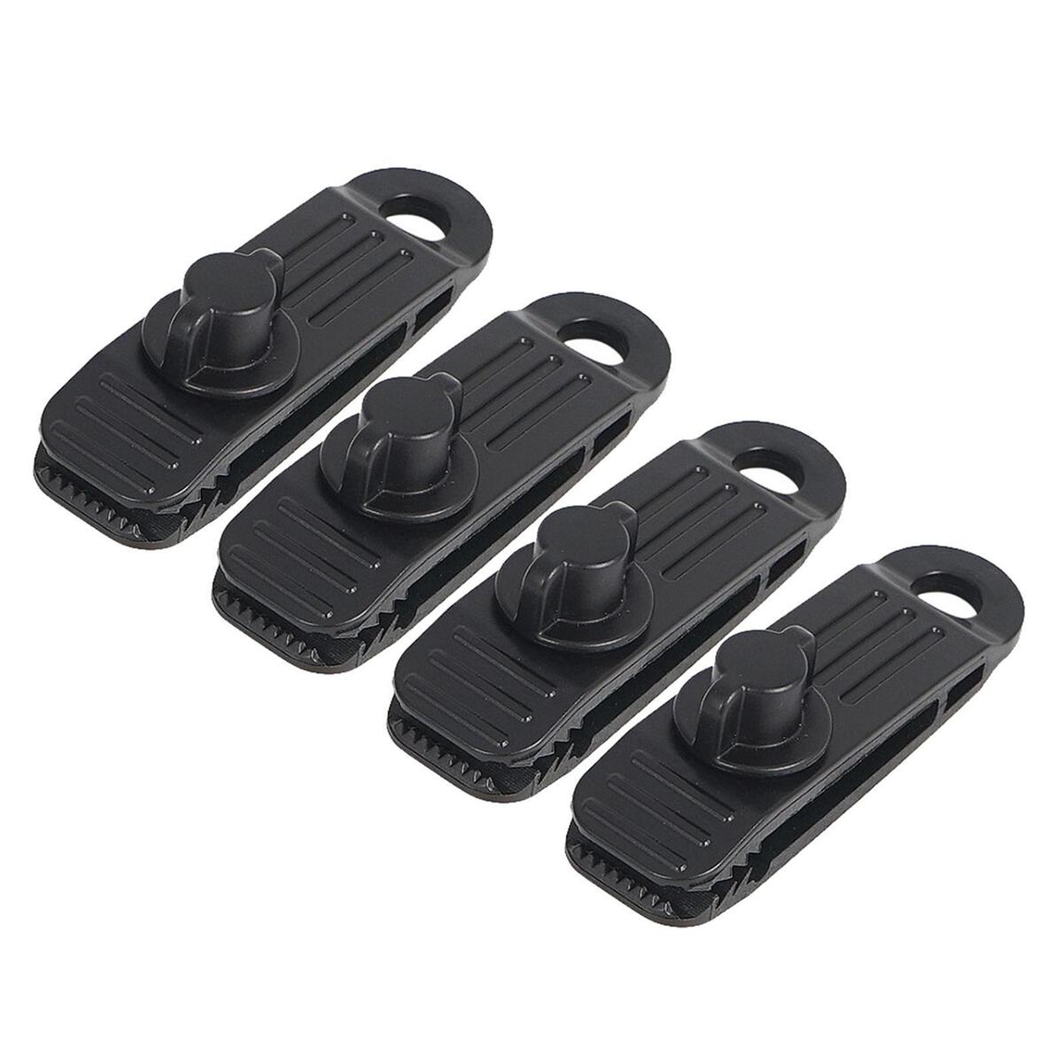4 Pieces Strong Tarpaulin Clips Awning Clamp Car Boat Cover Tents