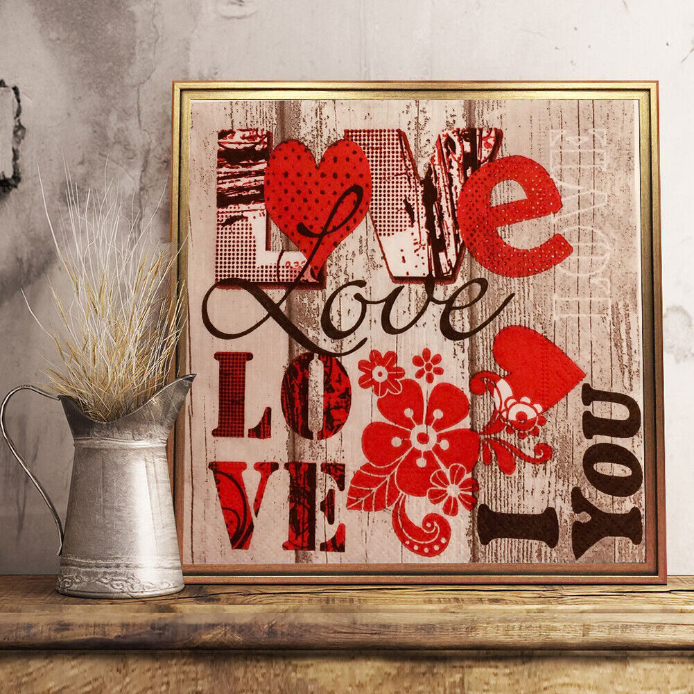 Diamond Painting English Full Round Drill Handicrafts (I Love You-X096)