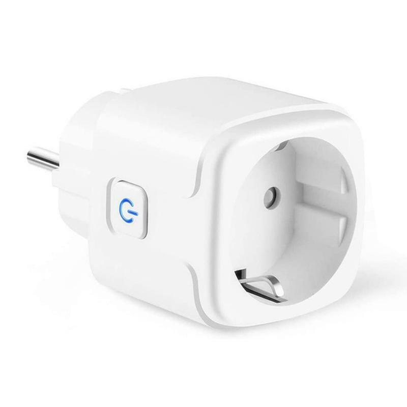 EU Tuya Smart Plug Adapter Wireless Remote Voice Control 16A Intelligent Socket
