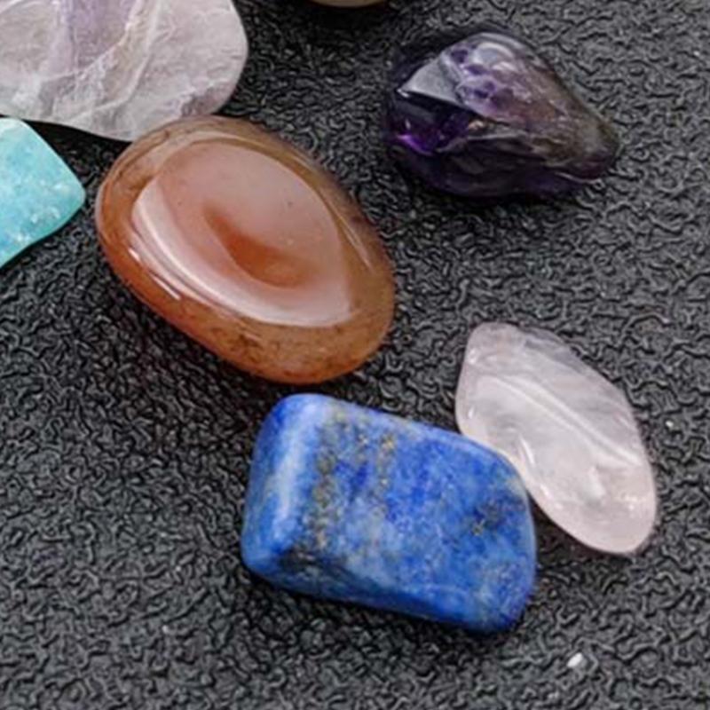 Unique Mineral Crystal Ore Rock Mixed Color Stone Box Gift for Children Teens