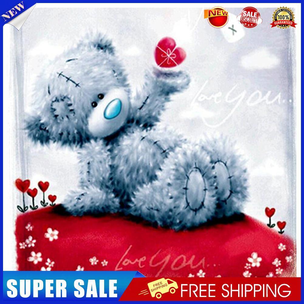DIY5D Heart Bear Diamond Embroidery Painting Cross Crafts Stitch Home Decor