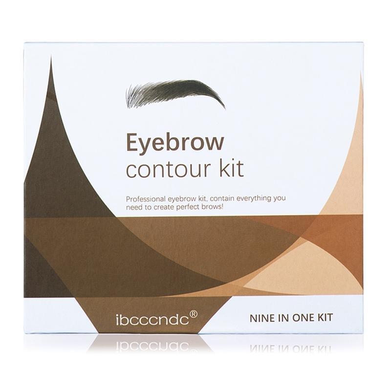 6 Colors Eyebrow Contour Kit Matte Powder Palette Eye Brow Pen Brush Makeup Tool