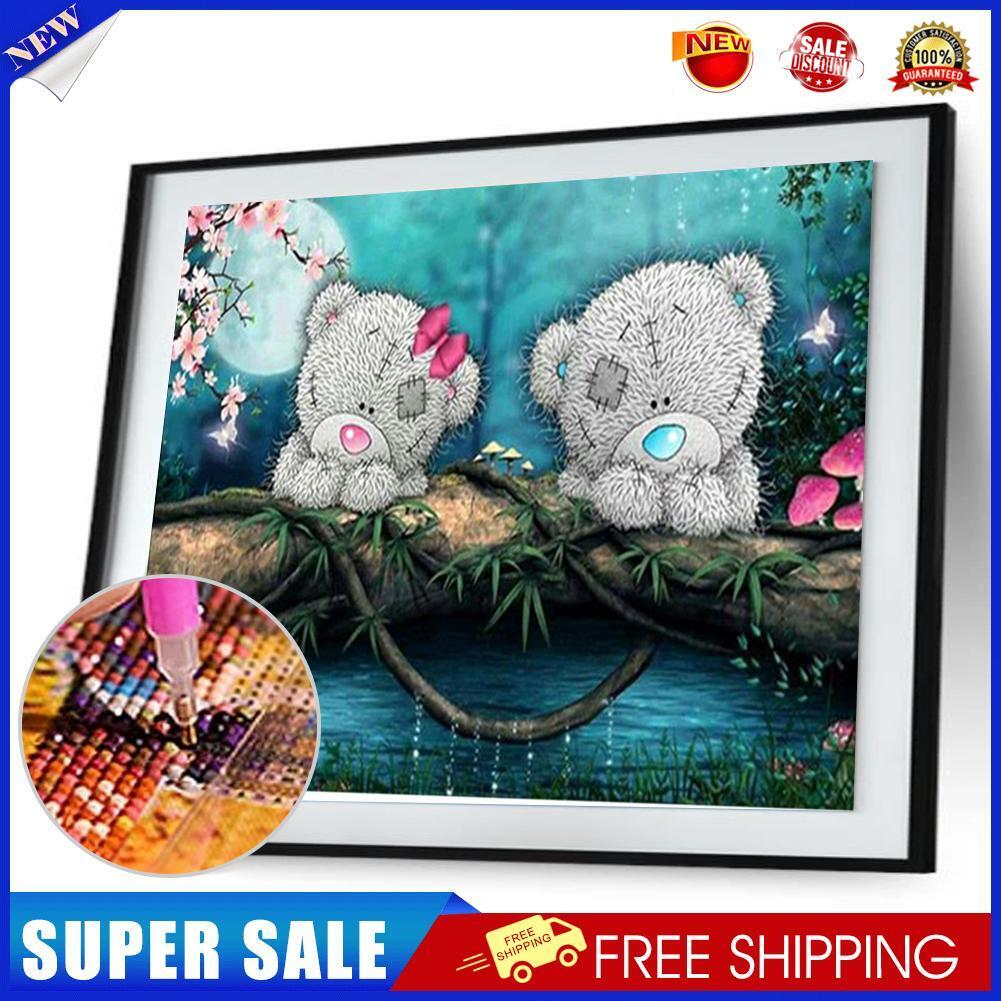 2 Bears 5D Diamond Painting Embroidery DIY Craft Cross Stitch Home Decor