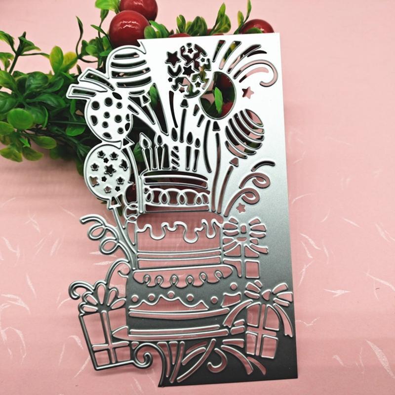 Cake Cards Metal Cutting Dies Stencil Scrapbooking DIY Album Stamp Paper Card