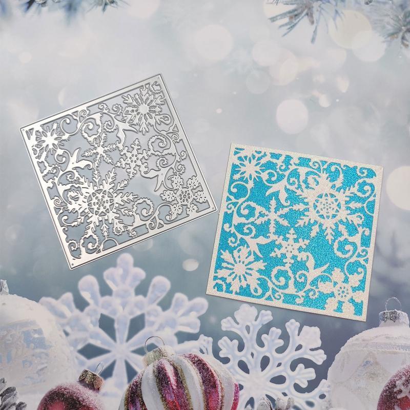 DIY Scrapbooking Stencil Snowflake Embossing Cutting Die Card Making Supplies