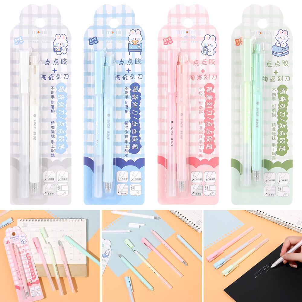 Ceramic Blade Cutter Cutting Knives Dots Stick Roller Double Sided Adhesive