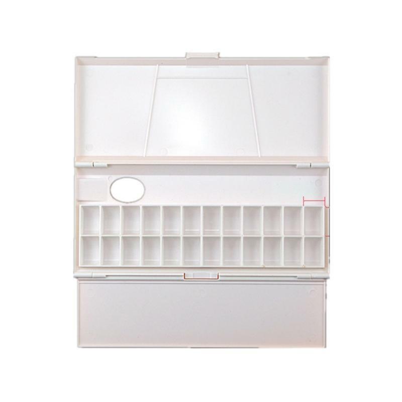 24Grid Folding Moisturizing Watercolor Palette Tray Box for Artist Oil Paint