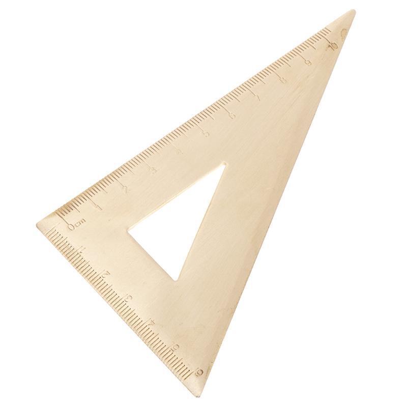Super Durable Brass Speed Triangle Ruler Set Square Tool Carpenter Clear Ruler