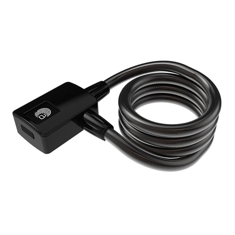 Anti-theft Fingerprint Bike Lock 1M Steel Cable Cut-proof for Motorcycle Scooter