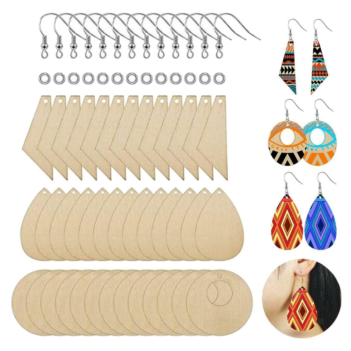 180 Pieces  Earrings Blank  Charms Pendants for DIY Earring