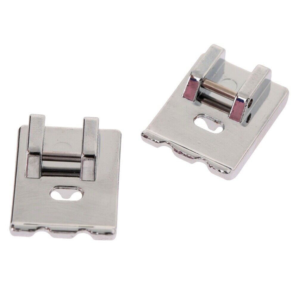 Stainless Steel Double Welting Cording Piping Foot Feet For Juki Singer Brother