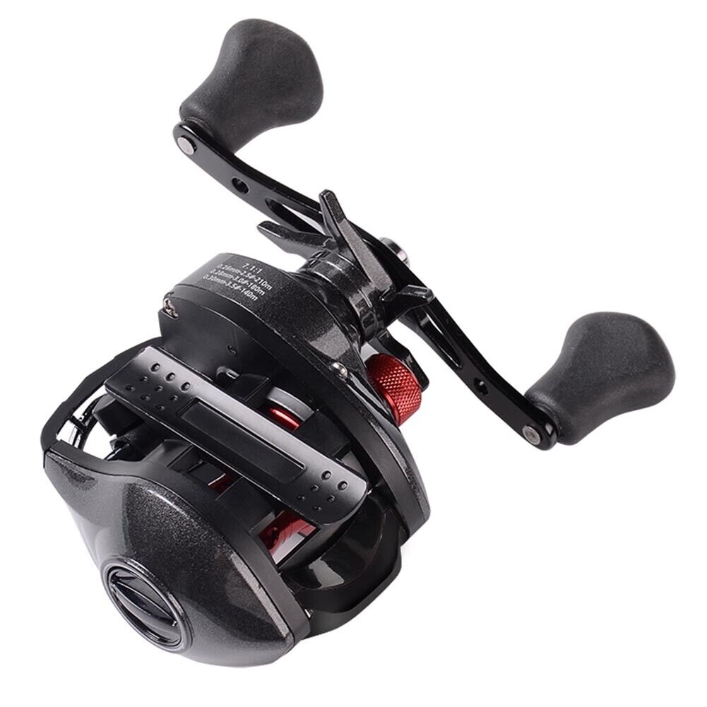 AST200 13+1BB 7.1:1 Magnetic Brake Low Profile Baitcasting Fishing Reel-216
