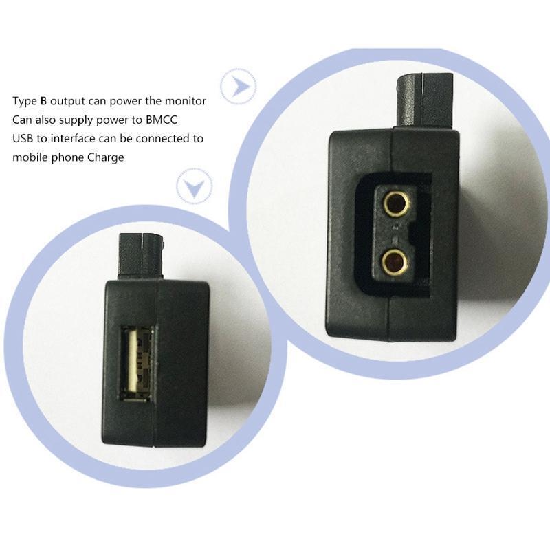 D-Tap to USB Adapter Connector 5V Converter for BMCC Monitor Smartphone