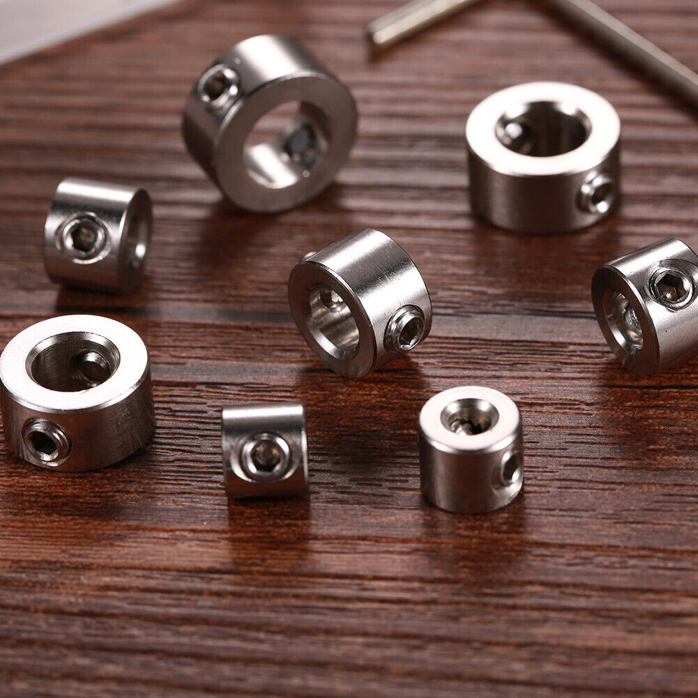 8pcs 3-10mm Drill Locator Hex Wrench Kit Drill Bit Depth Stop Collars Ring