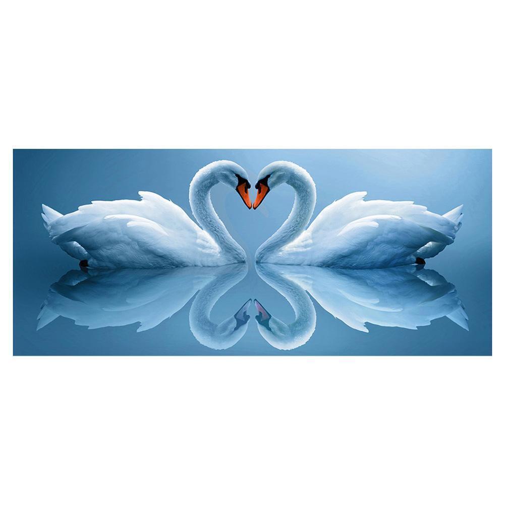 Swan 5D Round Crystal Diamond Painting Embroidery DIY Cross Stitch Set(1)