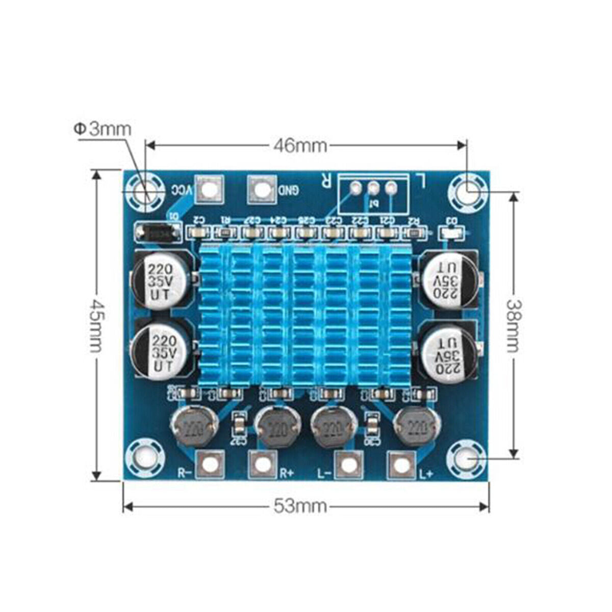 XH-A232 HD Digital Audio Amplifier Board mp3 Amplifier Module 8V-26V Two-channel