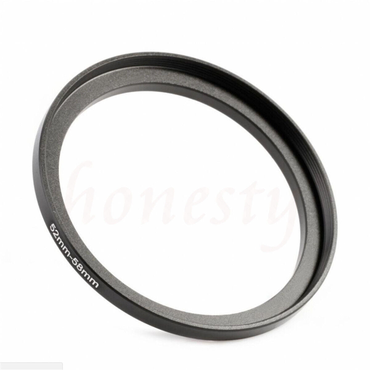 Black 52-58mm Step-Up Metal Adapter Ring /52mm Lens to 58mm Accessory for Camer