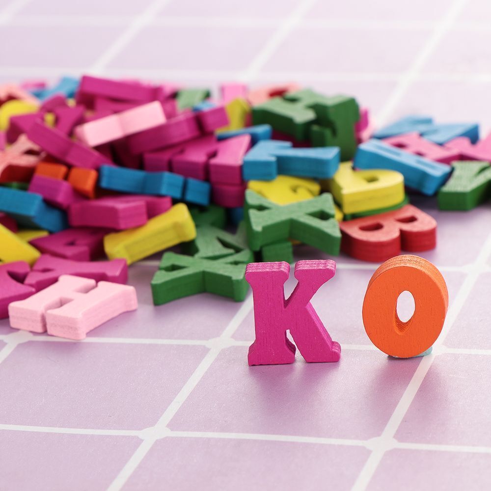Home Party Decoration DIY Scrapbooking Wooden Letters Wall Decorative Alphabet