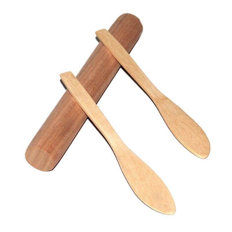 3 Pcs Natural Wooden Rolling Pin with Spoon Essential Utensil Baking Equipment