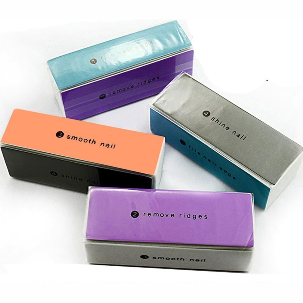 4 Way Strip Dead Skin Remover Nail Sanding Block Nail Buffer File Manicure Tool