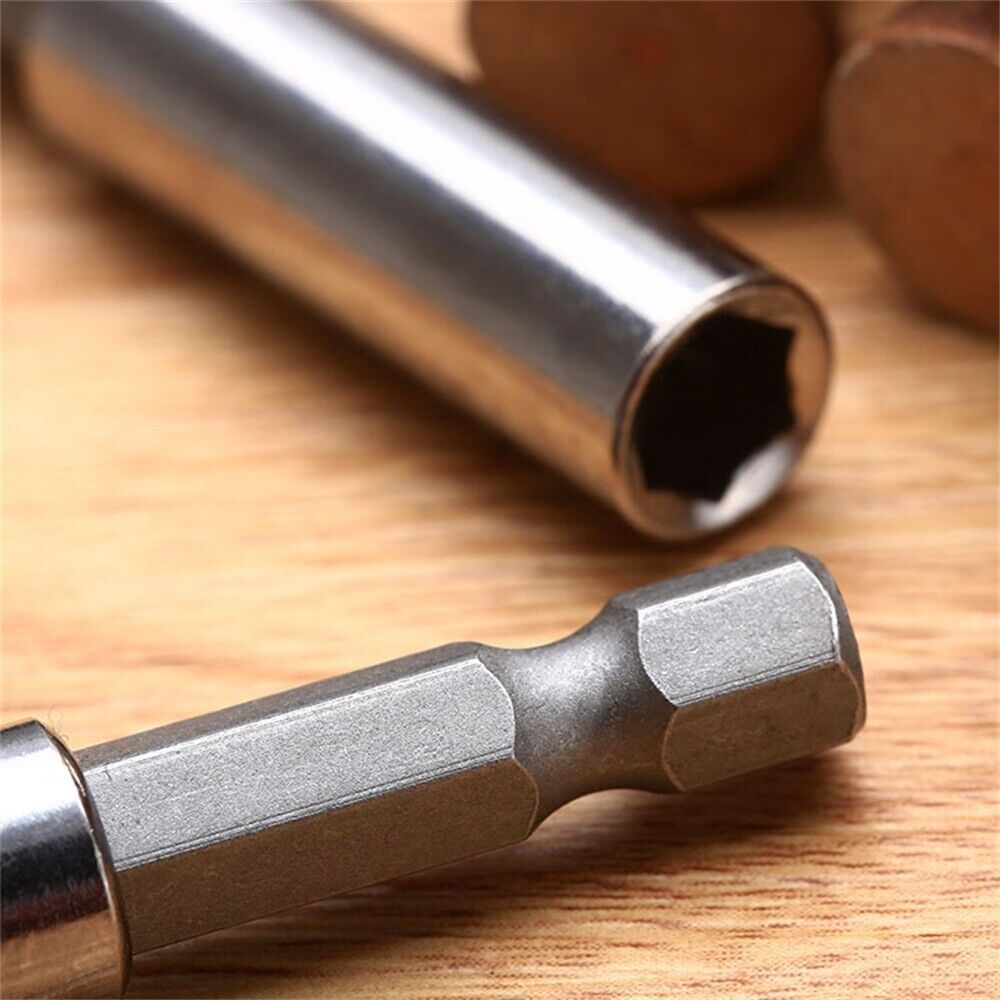 Hex Shank Quick Release Drill Screw Magnetic Screwdriver Bit Holder 1/4" 60mm