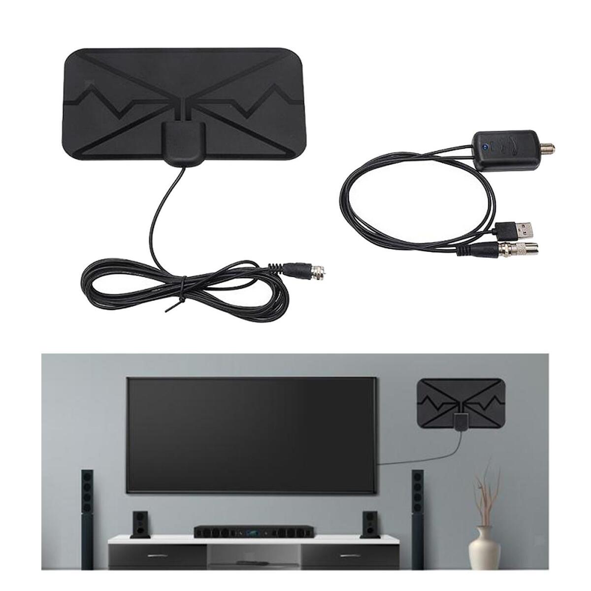 Indoor 4K TV Antenna 3600 Miles Aerial with Amplifier Signal Booster Premium