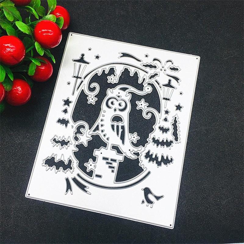 Owl Star Metal Cutting Dies DIY Stamps Crafts Template Mold Stencils