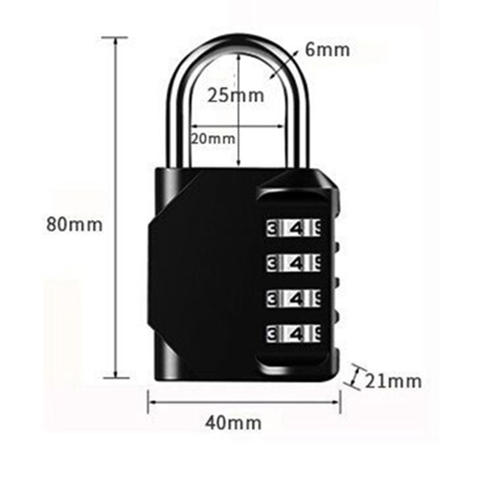Digit Padlock Lock Package Cabinet Locker Number Locks Combination Lock Padlock
