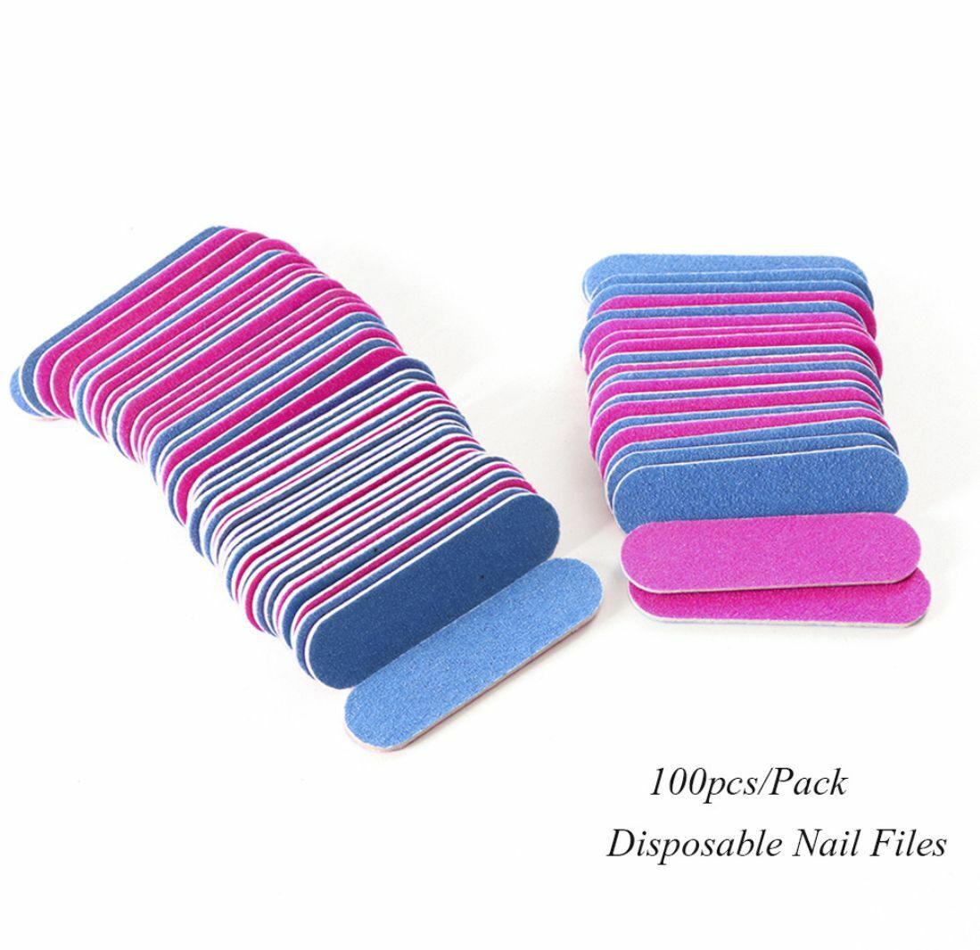 Sets Double-sided Beauty Nail Care Frosted Mini 180/240 Sandpaper Nail Files