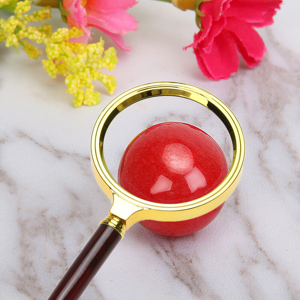 80mm Handheld 10X Magnifier Magnifying Glass Loupe for Reading Jewelry