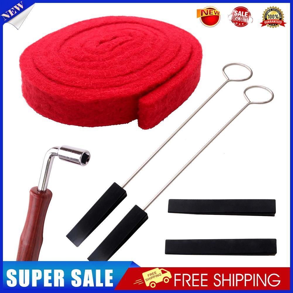 6pcs Piano Tuning Lever Tools Kit Mute Hammer DIY Musical Instrument Parts