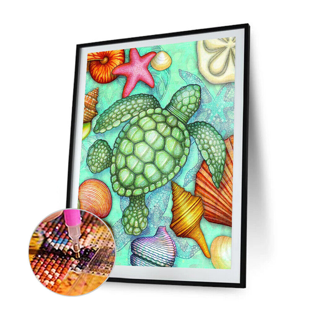 5D Diamond Painting Sea Turtle Round Mosaic Pictures DIY Home Wall Decor
