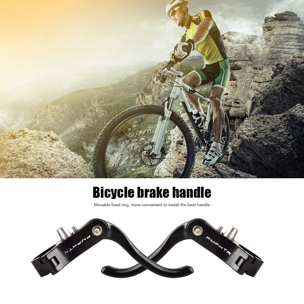 1 Pair 22.2mm Bicycle Brake Clutch Lever Cycling Bike Brake Handle (Black)