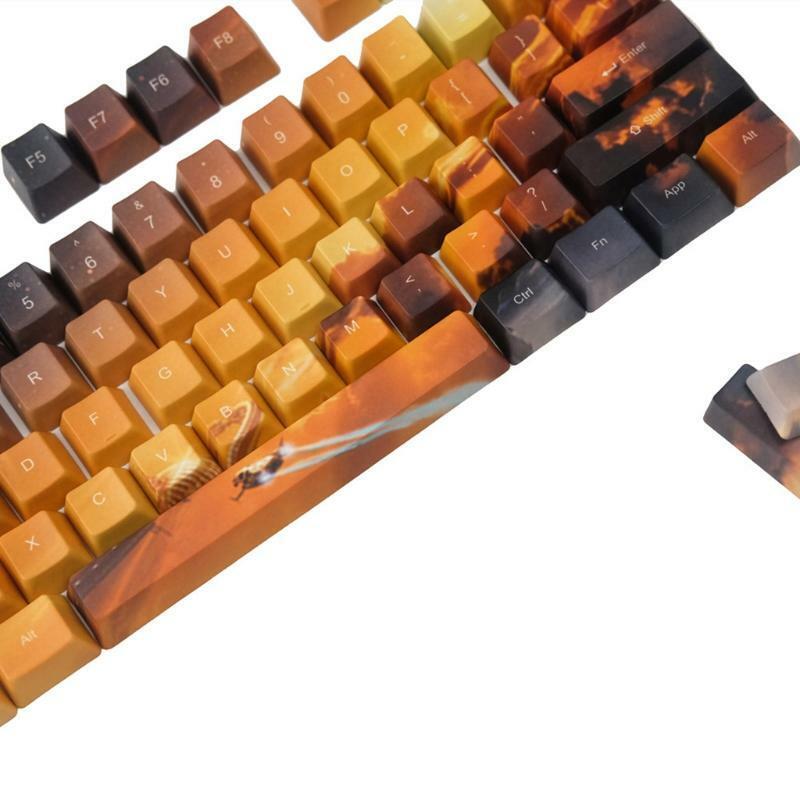 104Keys Saturn Theme OEM Profile Dye Sublimation for Cherry Mechanical Keyboard