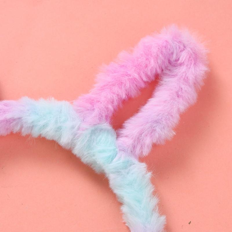 Funny Cat Ears Headband Gradient Color Hairbands Cute Christmas Party Hair Decor