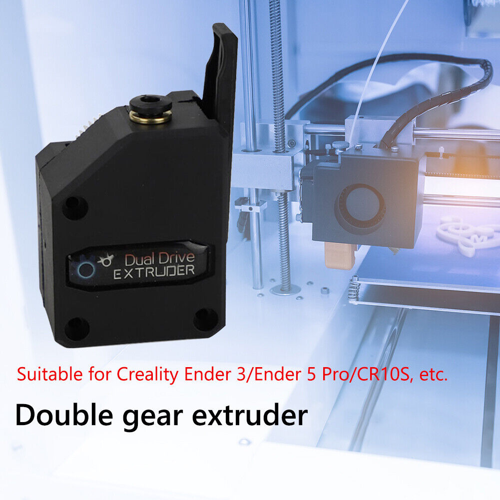 Extruder Bowden Cloned Dual Drive Upgrade for Creality Ender 3 Part (Black)