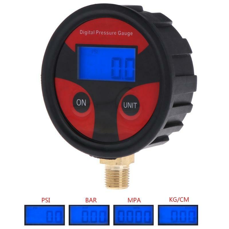 Accurate Digital Tire Pressure Gauge LCD Display Screen Alarm Automatic 0-200PSI