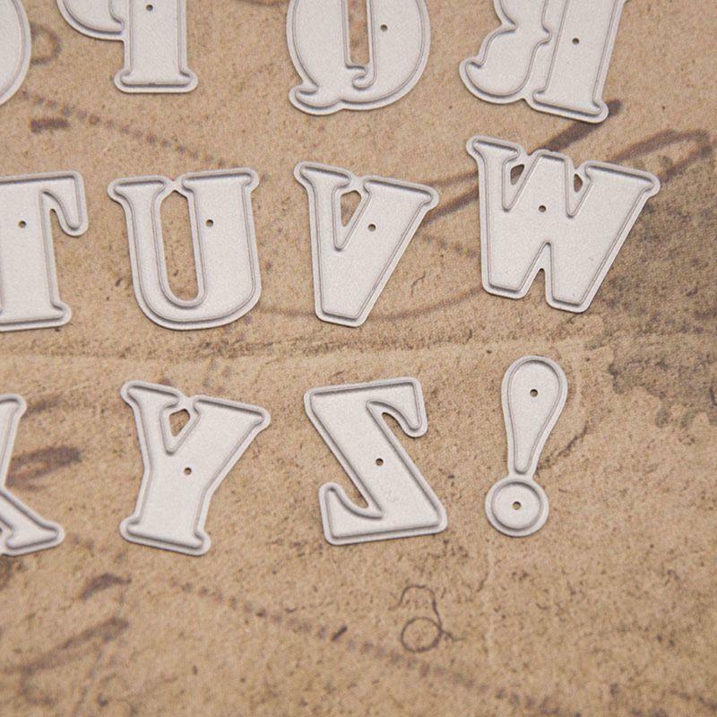 Alphabet Metal Cutting Dies Stencil DIY Scrapbooking Album Stamp Paper Card