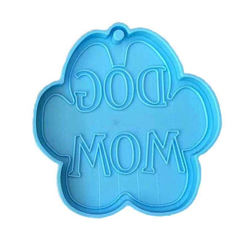 Pet Little Dog Paw Keychain Mold Epoxy Crystal Silicone Customized Mold