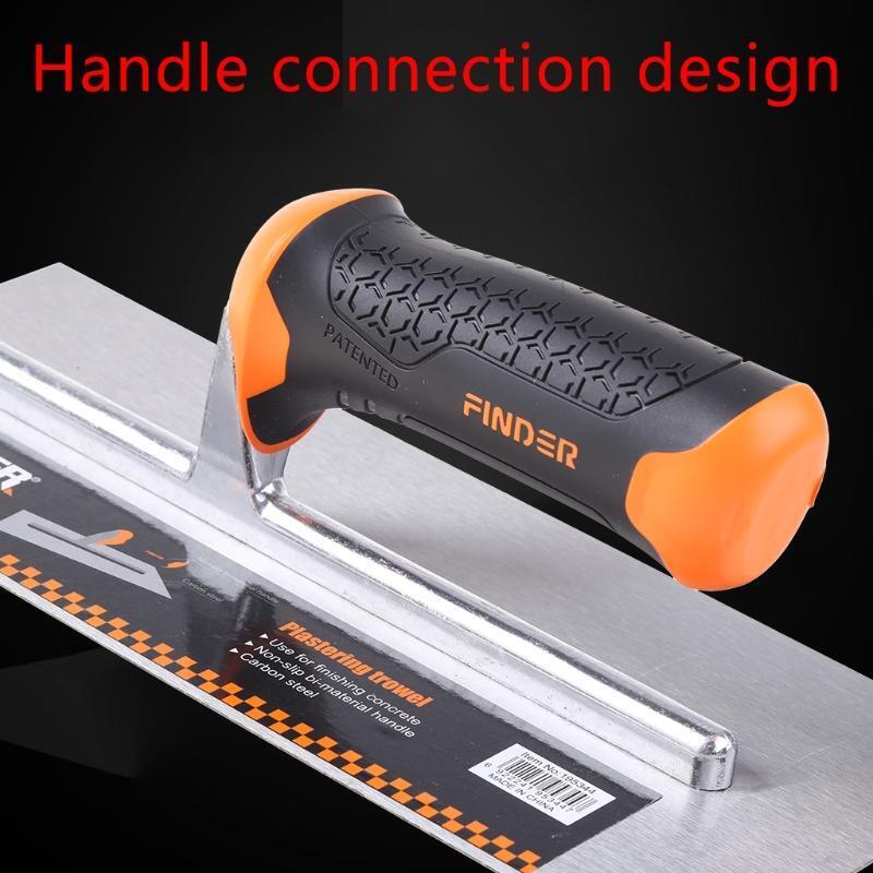 Finishing Trowel Set with Rubber Handle Carbon Steel Finishing Trowel for Home