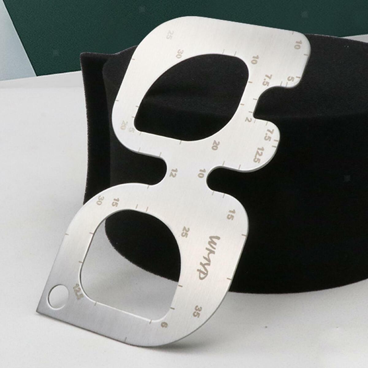 1x Round Angle Ruler Leather DIY Template Durable R Rule  for Clothing