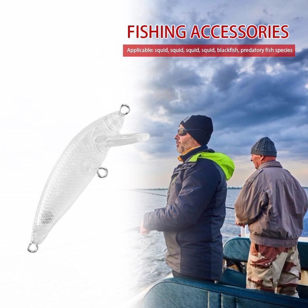 5.5cm 3.5g Plastic Transparent Blank Fishing Lure Hard Baits without Hook