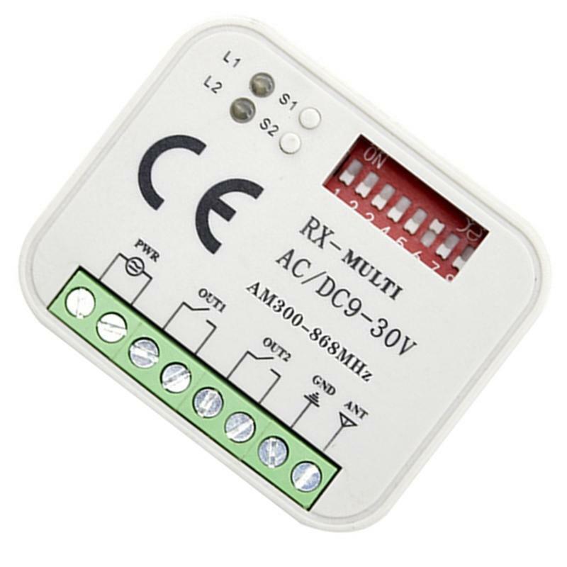 AC/DC 9-30V Receiver For Garage Door Command Gate Control Transmitter Controller