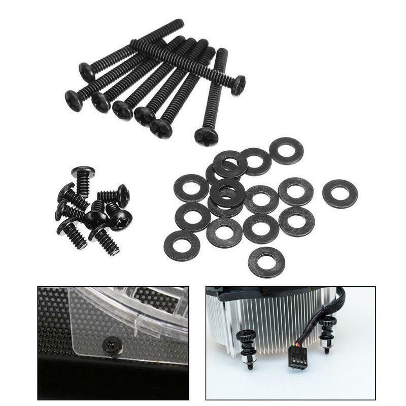 Durable Metal Water Cooling Radiator Screw Kit Black For Corsair Hydro Series