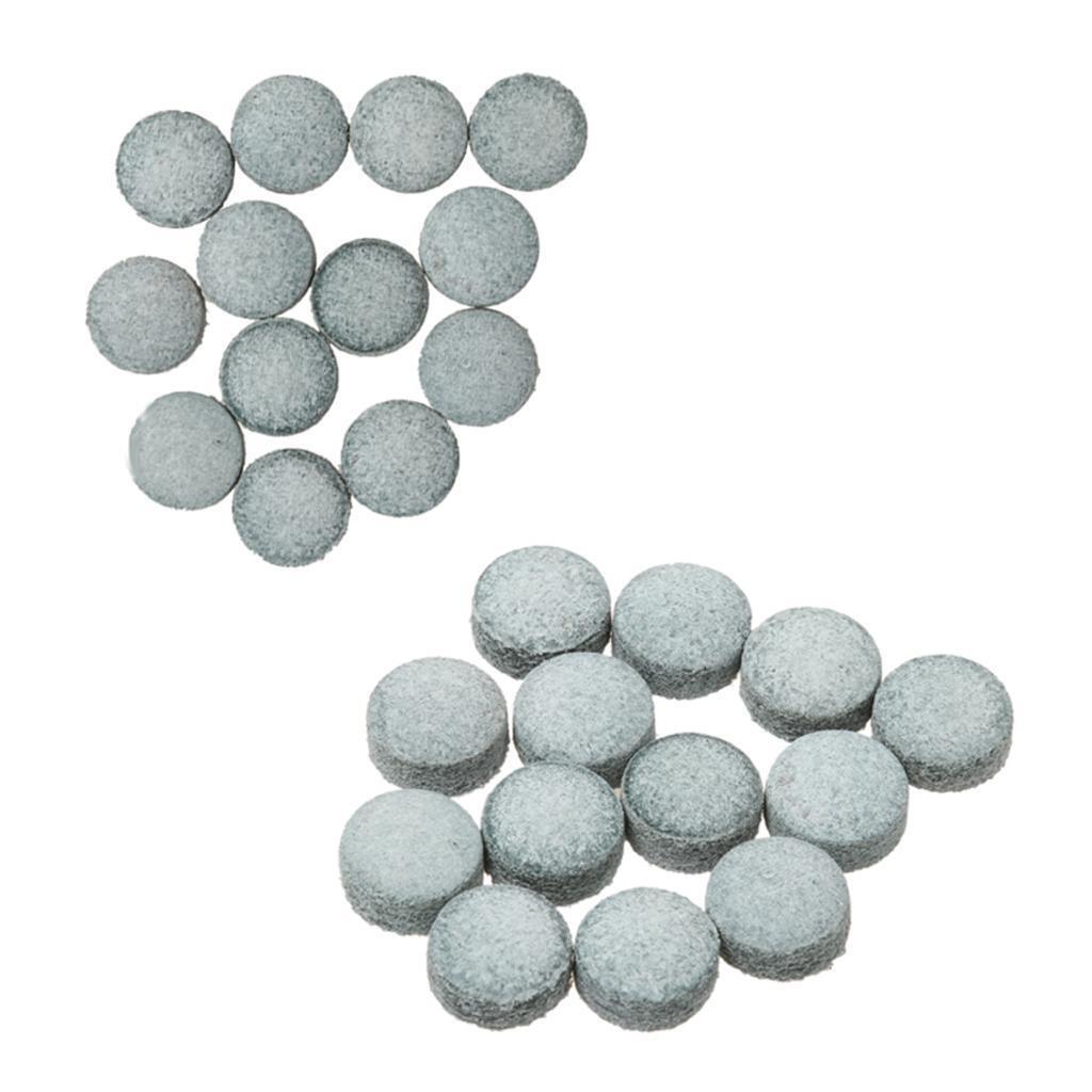 100 Pieces Pro Snooker Billiard Pool Cue Stick Tips Midium Hardness Gray
