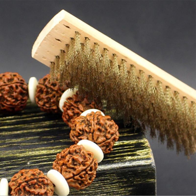 Stainless Steel Wire Brush Jewelry Walnut Cleaning Tools Copper Polish Equipment