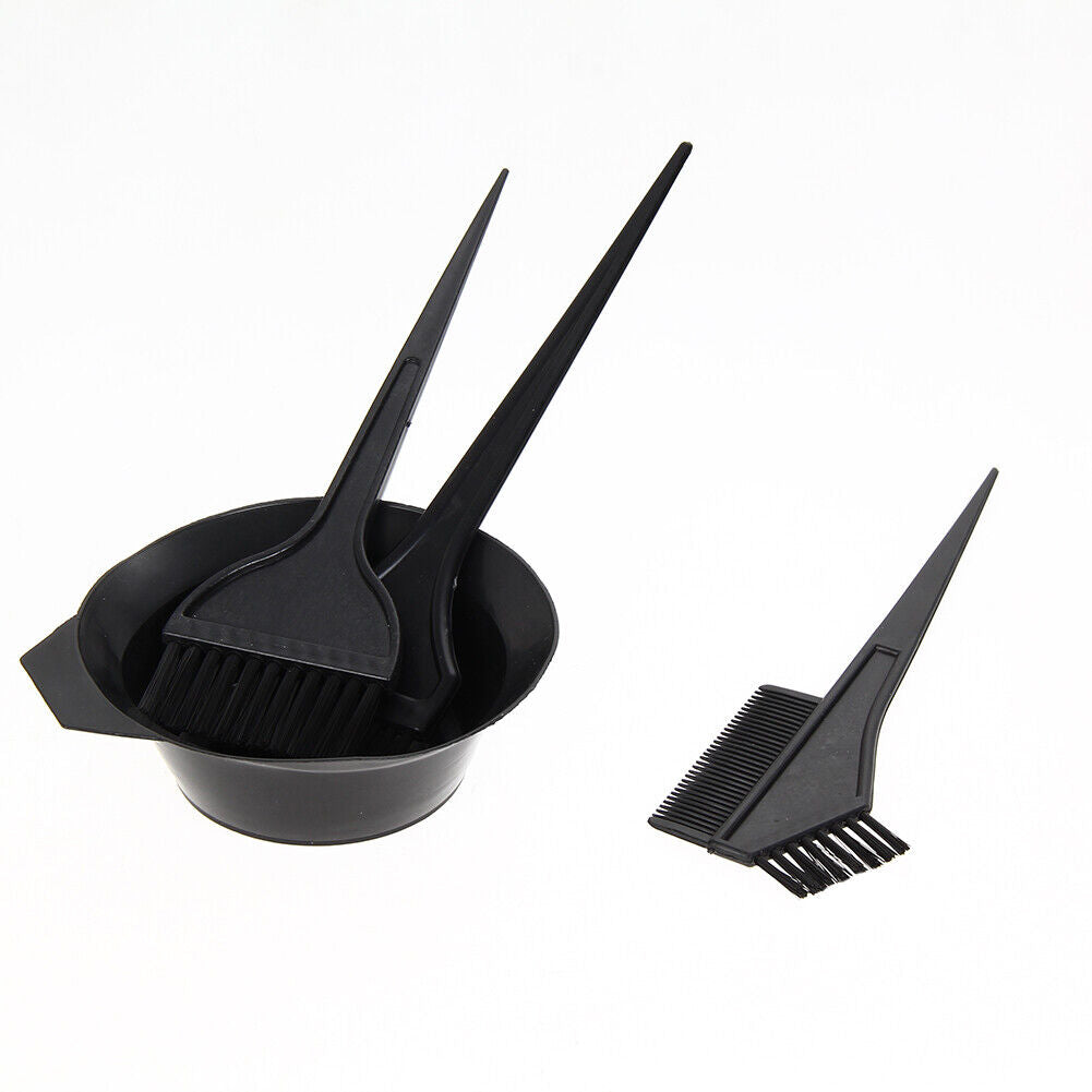 Hair Salon Bowl Brush Oreilles Two Sides Comb Set for DIY Hair Dyeing Perm